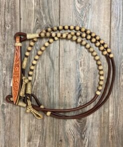Rolled Leather Romals w/ Rawhide Buttons