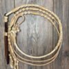 Waxed Nylon Romal Reins with Rawhide Buttons