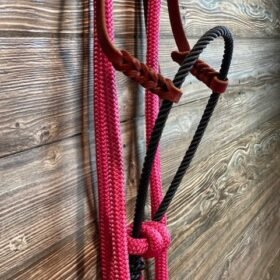 Loping Hackamore – Black/Pink