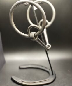 Clark White Locked Smooth Snaffle Bit