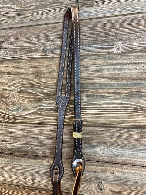 Doubled and Stitched Split Ear Headstall