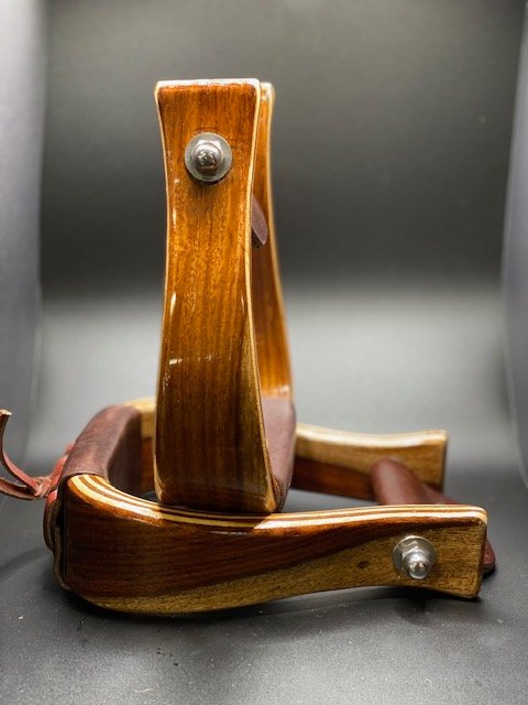 Glossy 2″ Wood Stirrups